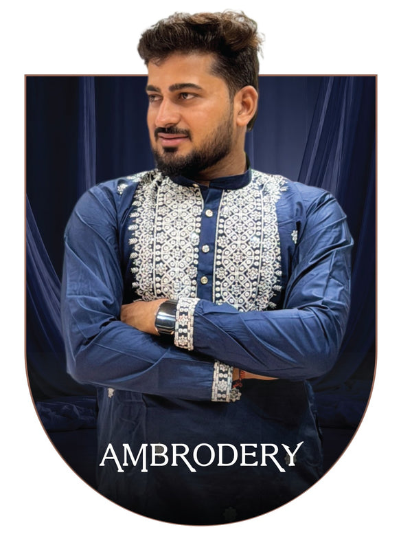 Embroidery Mens Kurta