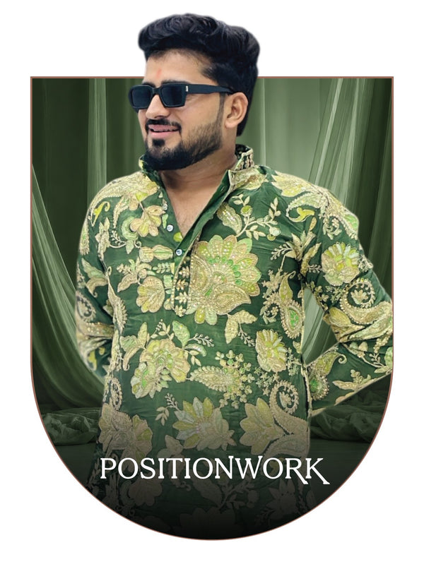 Position work Mens kurta